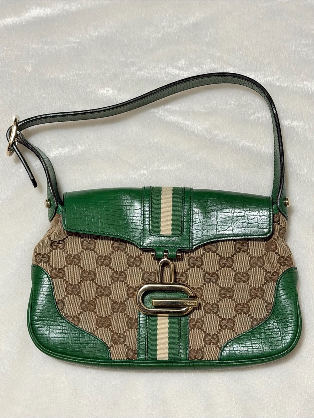 Vintage Gucci Junco GG monogram Shoulder Bag